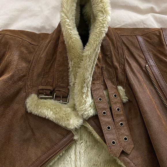 Brown Aviator Jacket - Picture 4 of 6
